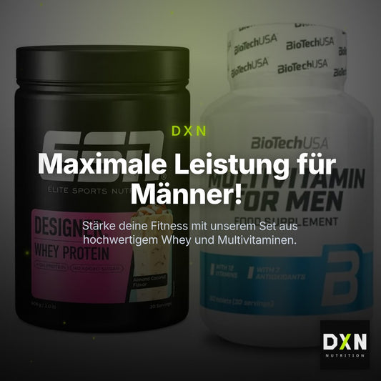 Basis-Set: ESN Designer Whey + BioTech Multivitamin for Men 60 – Clean Showcase Plus