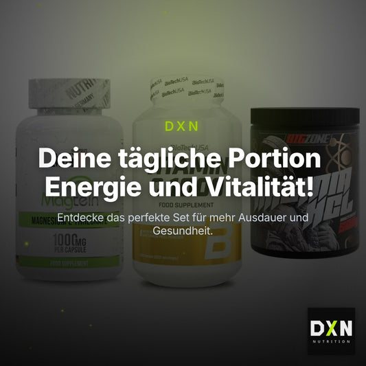 Ausdauer-Set: MST Magnesium + BioTech Vitamin + Big Zone Arginin – Clean Showcase Plus