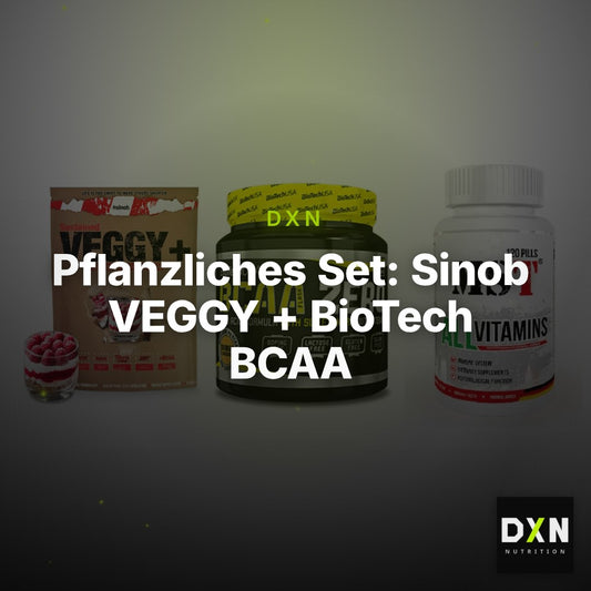 Pflanzliches Set: Sinob VEGGY + BioTech BCAA + MST All Vitamin – Clean Showcase Plus