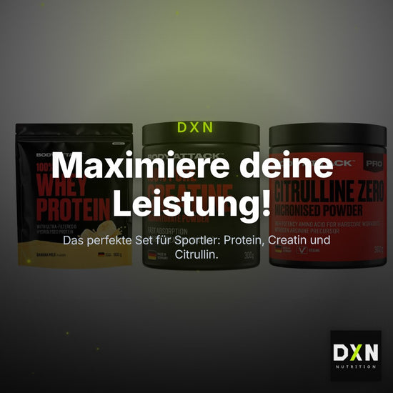 Body Attack Marken-Trio: Attack 100% Whey Protein + 2 weitere – Clean Showcase Plus