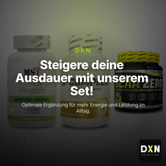 Ausdauer-Set: MST Magnesium + BioTech B + BioTech BCAA – Clean Showcase Plus