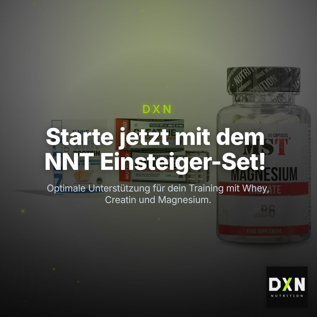 Einsteiger-Set: NNT Whey + Nutrend Creatine + MST Magnesium – Clean Showcase Plus