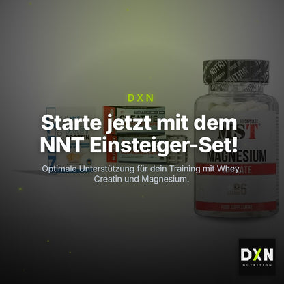 Einsteiger-Set: NNT Whey + Nutrend Creatine + MST Magnesium – Clean Showcase Plus