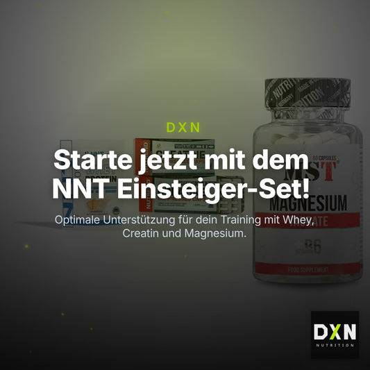 Einsteiger-Set: NNT Whey + Nutrend Creatine + MST Magnesium – Clean Showcase Plus