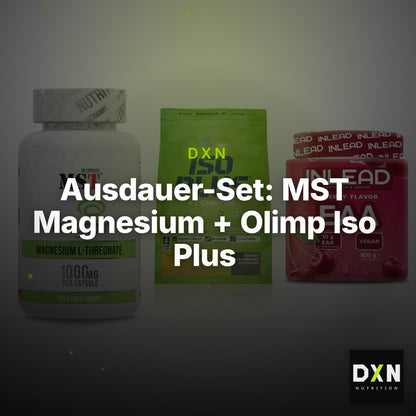 Ausdauer-Set: MST Magnesium + Olimp Iso Plus + INLEAD EAA – Clean Showcase Plus