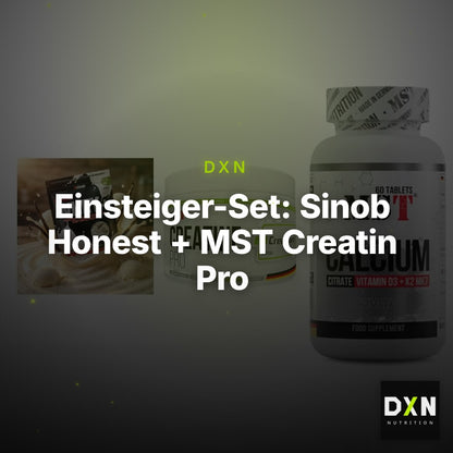 Einsteiger-Set: Sinob Honest + MST Creatin Pro + MST Calcium – Clean Showcase Plus