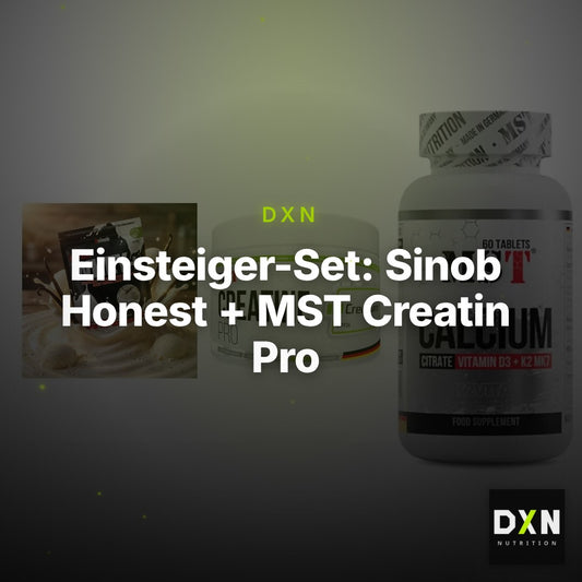 Einsteiger-Set: Sinob Honest + MST Creatin Pro + MST Calcium – Clean Showcase Plus