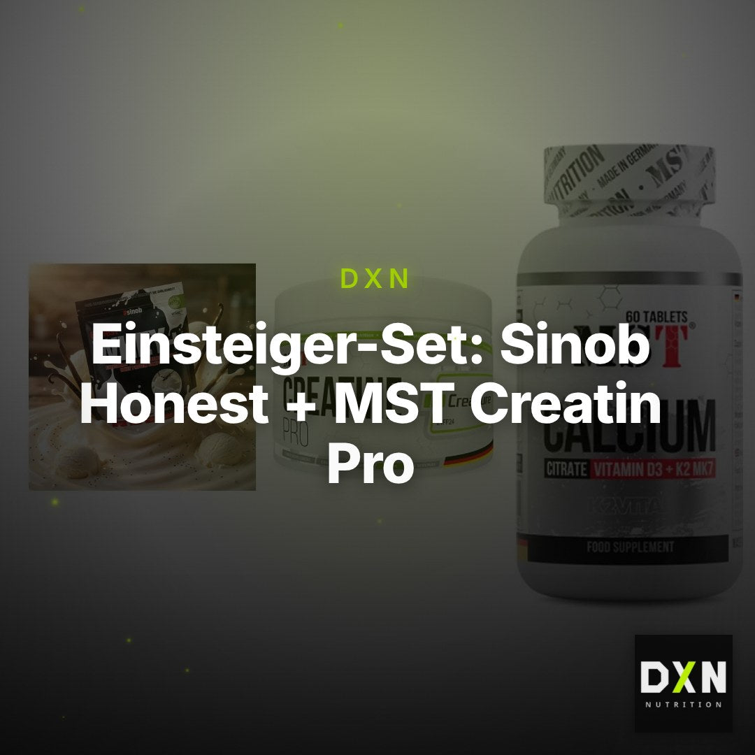 Einsteiger-Set: Sinob Honest + MST Creatin Pro + MST Calcium – Clean Showcase Plus