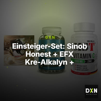 Einsteiger-Set: Sinob Honest + EFX Kre-Alkalyn + MST Vitamin C – Clean Showcase Plus