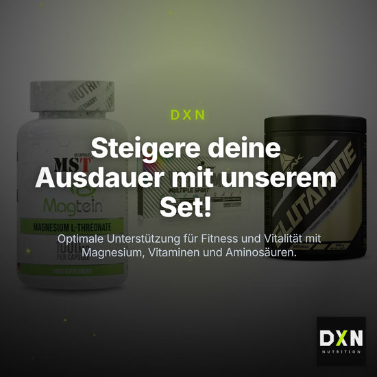 Ausdauer-Set: MST Magnesium + Olimp Vita-Min + Peak Glutamin – Clean Showcase Plus