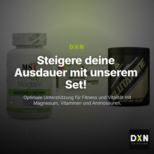 Ausdauer-Set: MST Magnesium + Olimp Vita-Min + Peak Glutamin – Clean Showcase Plus