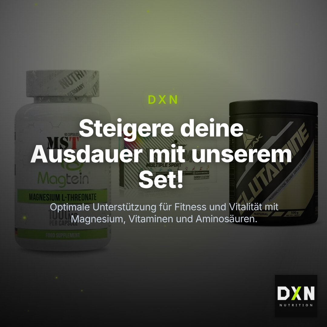 Ausdauer-Set: MST Magnesium + Olimp Vita-Min + Peak Glutamin – Clean Showcase Plus