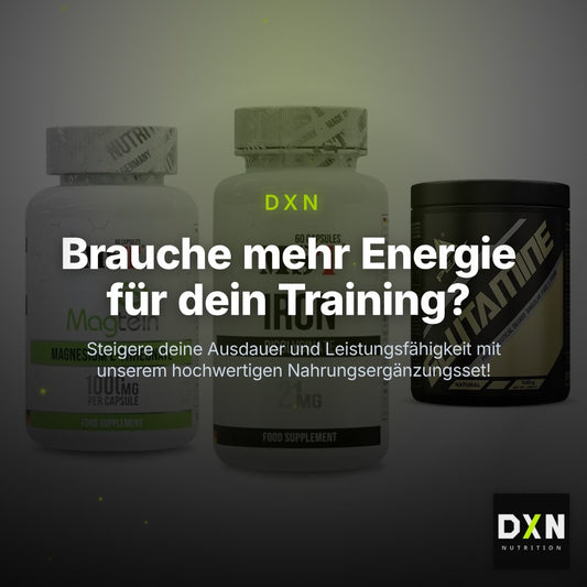 Ausdauer-Set: MST Magnesium + MST Iron Bisglyc + Peak Glutamin – Clean Showcase Plus
