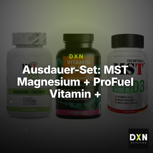 Ausdauer-Set: MST Magnesium + ProFuel Vitamin + MST Vitamin D3 – Clean Showcase Plus