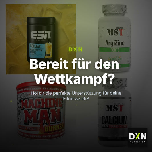 Wettkampfvorbereitung: ESN ISOCLEAR + MST ArgiZinc + 2 weitere – Clean Showcase Plus