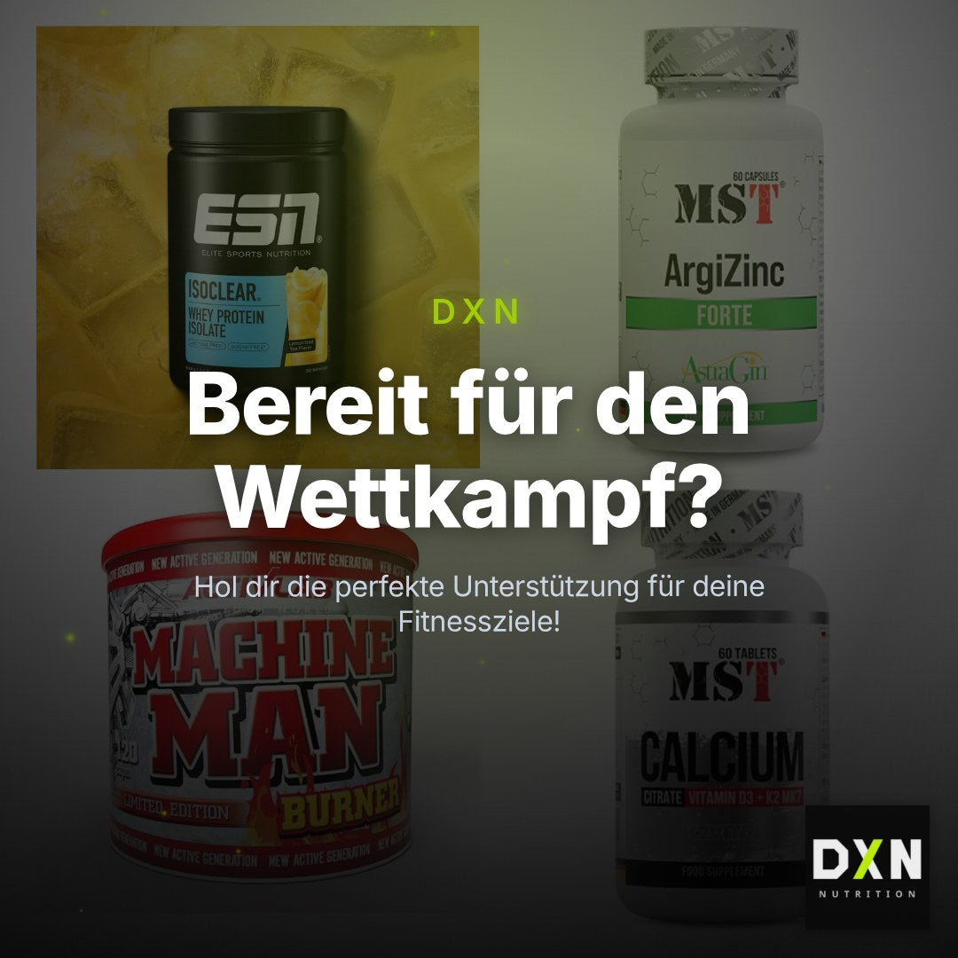 Wettkampfvorbereitung: ESN ISOCLEAR + MST ArgiZinc + 2 weitere – Clean Showcase Plus