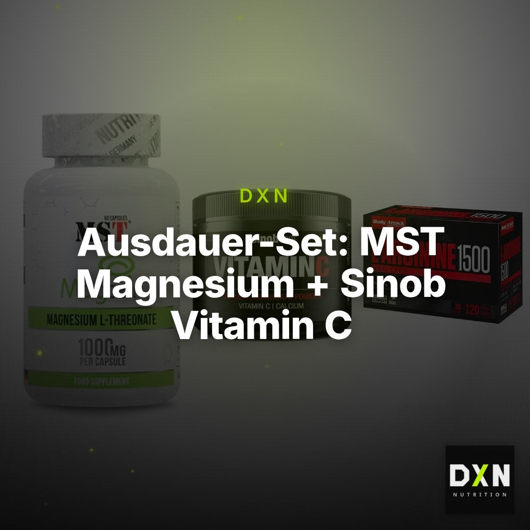 Ausdauer-Set: MST Magnesium + Sinob Vitamin C + Body Attack – Clean Showcase Plus