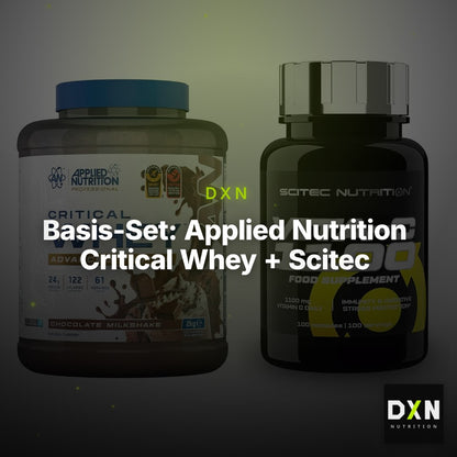 Basis-Set: Applied Nutrition Critical Whey + Scitec Vitamin C 1100 – Clean Showcase Plus