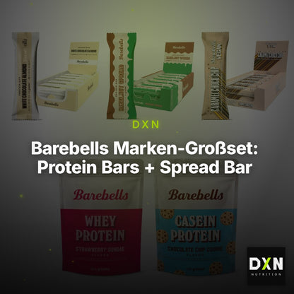 Barebells Marken-Großset: Protein Bars + Spread Bar + 3 weitere – Clean Showcase Plus