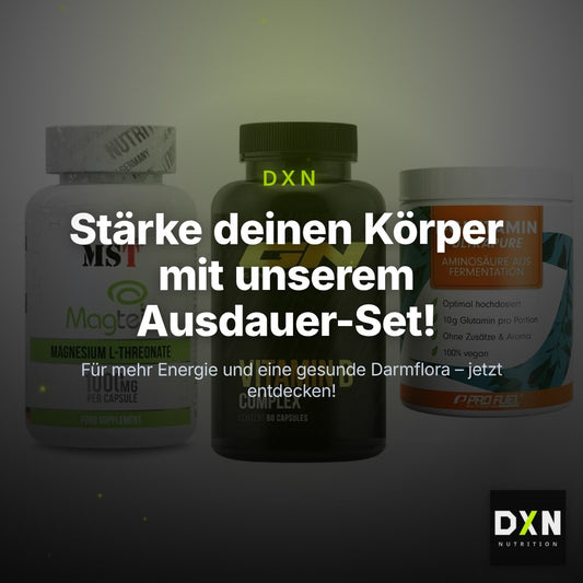 Ausdauer-Set: MST Magnesium + GN Vitamin + ProFuel Glutamin – Clean Showcase Plus