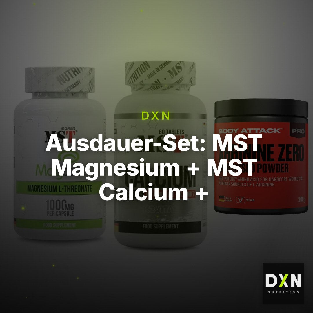Ausdauer-Set: MST Magnesium + MST Calcium + Body Attack 100 – Clean Showcase Plus