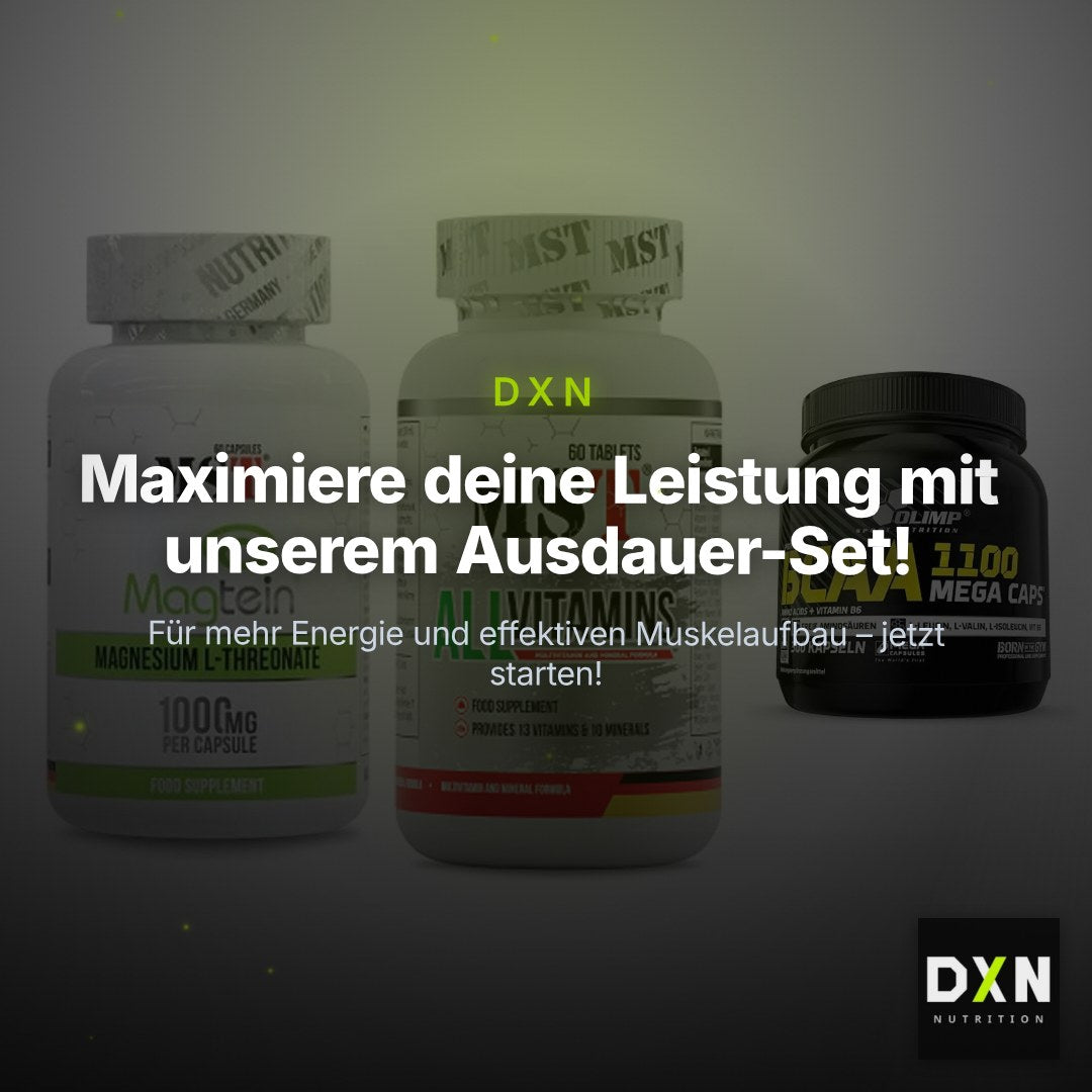 Ausdauer-Set: MST Magnesium + MST All Vitamins + Olimp BCAA Mega – Clean Showcase Plus