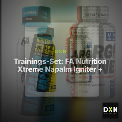 Trainings-Set: FA Nutrition Xtreme Napalm Igniter + Nutrend Arginine – Clean Showcase Plus