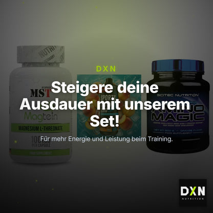 Ausdauer-Set: MST Magnesium + Body Attack + Scitec Amino – Clean Showcase Plus