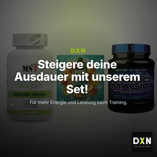 Ausdauer-Set: MST Magnesium + Body Attack + Scitec Amino – Clean Showcase Plus
