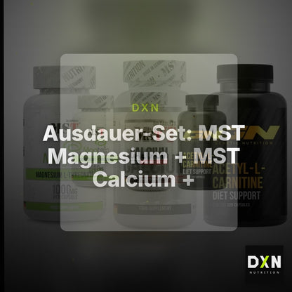 Ausdauer-Set: MST Magnesium + MST Calcium + GN Acetyl – Clean Showcase Plus
