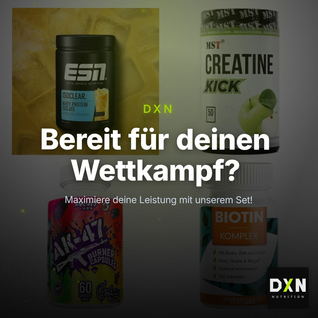 Wettkampfvorbereitung: ESN ISOCLEAR + MST Creatine + 2 weitere – Clean Showcase Plus