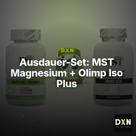 Ausdauer-Set: MST Magnesium + Olimp Iso Plus + MST Taurine – Clean Showcase Plus