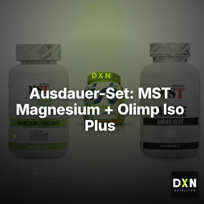Ausdauer-Set: MST Magnesium + Olimp Iso Plus + MST Taurine – Clean Showcase Plus