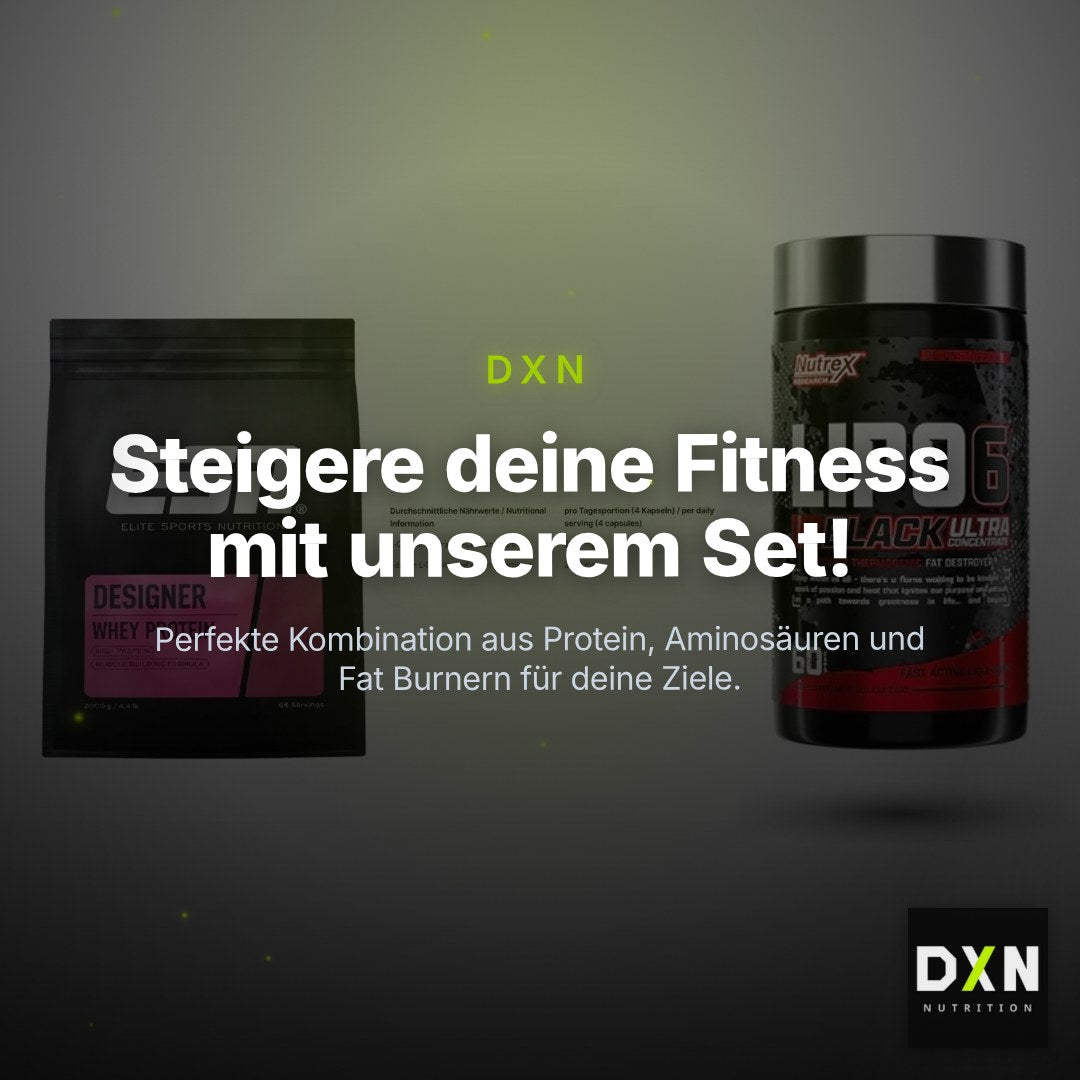 Definitionsphase-Set: ESN Designer + INLEAD L-Carni + Nutrex Lipo 6 – Clean Showcase Plus