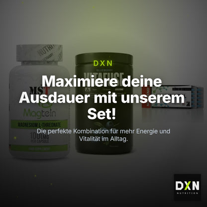 Ausdauer-Set: MST Magnesium + Big Zone Vitafus + Nutrend Multimin – Clean Showcase Plus