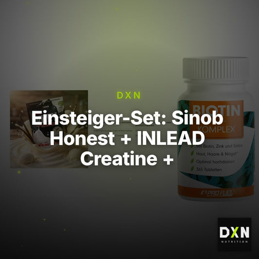 Einsteiger-Set: Sinob Honest + INLEAD Creatine + ProFuel BIOTIN – Clean Showcase Plus