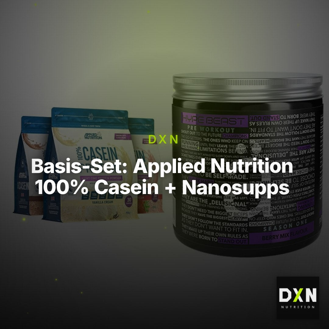 Basis-Set: Applied Nutrition 100% Casein + Nanosupps Hype Beast – Clean Showcase Plus