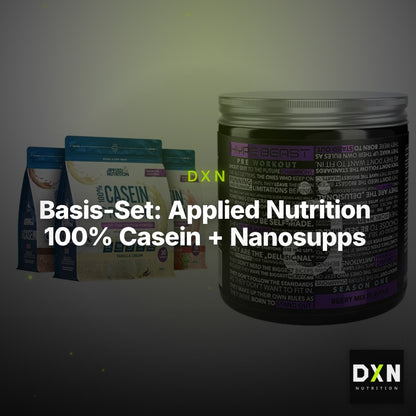 Basis-Set: Applied Nutrition 100% Casein + Nanosupps Hype Beast – Clean Showcase Plus