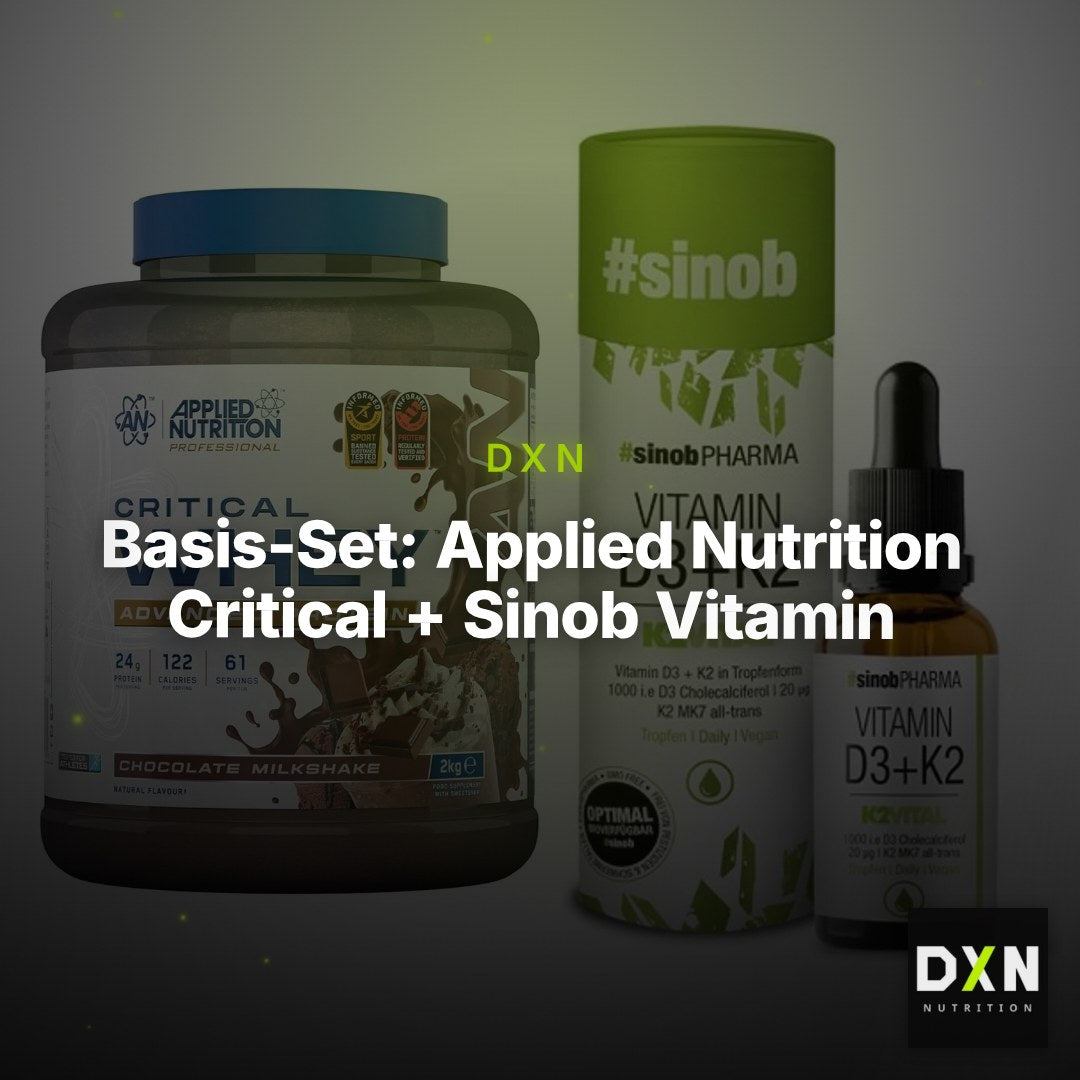 Basis-Set: Applied Nutrition Critical + Sinob Vitamin D3 + K2 – Clean Showcase Plus