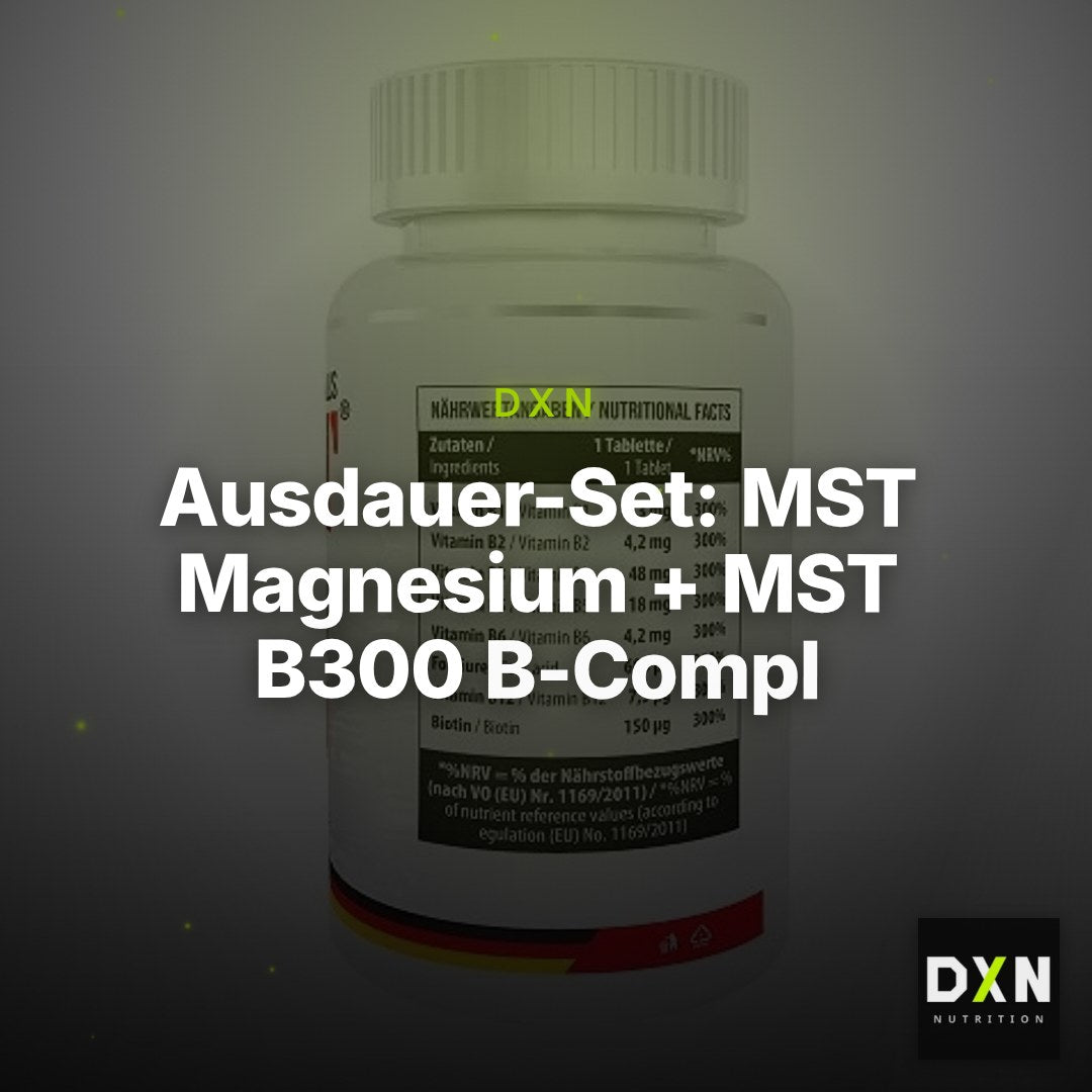 Ausdauer-Set: MST Magnesium + MST B300 B-Compl + Kevin Levrone – Clean Showcase Plus