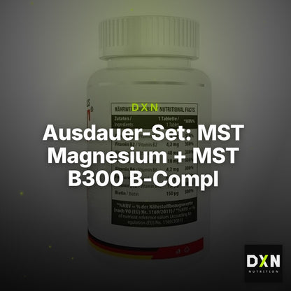Ausdauer-Set: MST Magnesium + MST B300 B-Compl + Kevin Levrone – Clean Showcase Plus