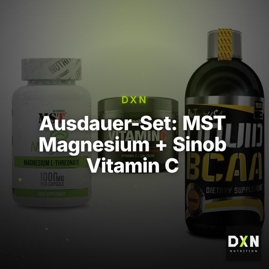 Ausdauer-Set: MST Magnesium + Sinob Vitamin C + BioTech Liquid – Clean Showcase Plus