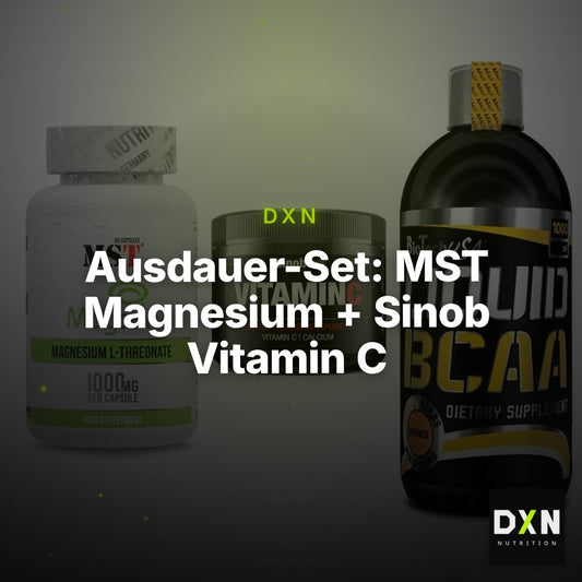 Ausdauer-Set: MST Magnesium + Sinob Vitamin C + BioTech Liquid – Clean Showcase Plus