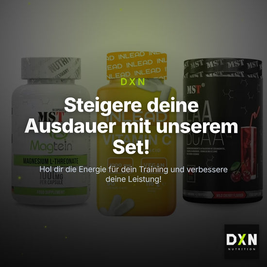 Ausdauer-Set: MST Magnesium + INLEAD Vitamin C + MST EAA & BCAA – Clean Showcase Plus