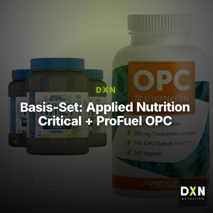 Basis-Set: Applied Nutrition Critical + ProFuel OPC Traubenkernextra – Clean Showcase Plus