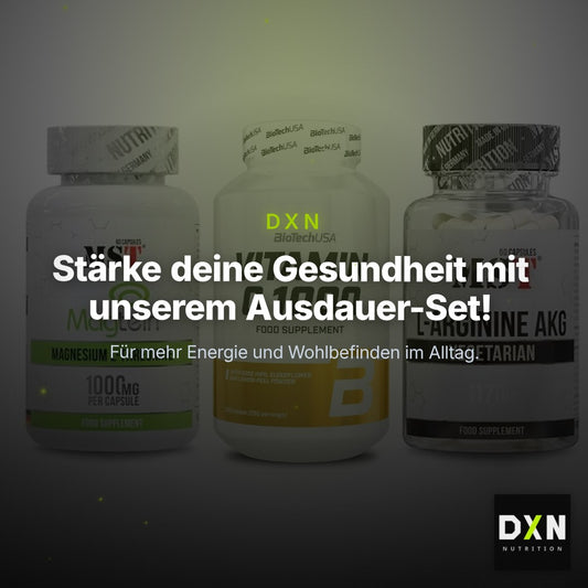 Ausdauer-Set: MST Magnesium + BioTech Vitamin + MST Arginin AAKG – Clean Showcase Plus