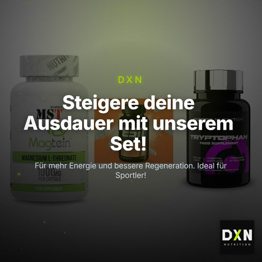 Ausdauer-Set: MST Magnesium + ESN Zinc + Scitec Tryptopha – Clean Showcase Plus