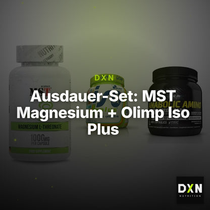 Ausdauer-Set: MST Magnesium + Olimp Iso Plus + Olimp Anabolic – Clean Showcase Plus