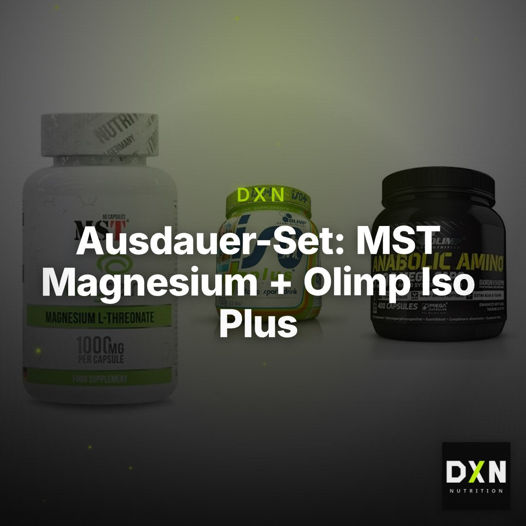 Ausdauer-Set: MST Magnesium + Olimp Iso Plus + Olimp Anabolic – Clean Showcase Plus