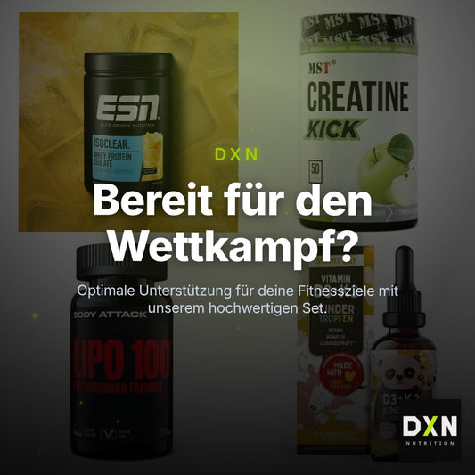 Wettkampfvorbereitung: ESN ISOCLEAR + MST Creatine + 2 weitere – Clean Showcase Plus